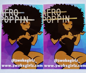 Afro Poppin Hairpin Hair Clip Set - 3 Woke Girlz