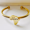 Gold Stainless Steel AFRICA Bracelets