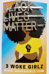 Black Lives Matter Gold or Silver Rhinestones Words Hairpins Hair Clips SET - 3 Woke Girlz