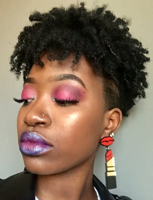 Pop Lips and Lipstick Earrings - 3 Woke Girlz