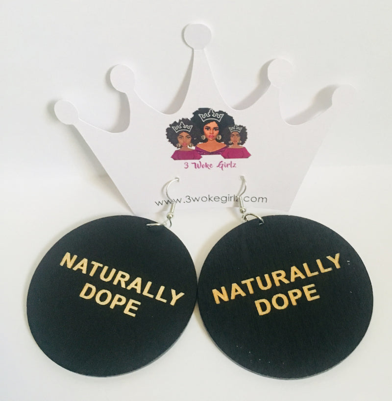 Naturally Dope Earrings - 3 Woke Girlz