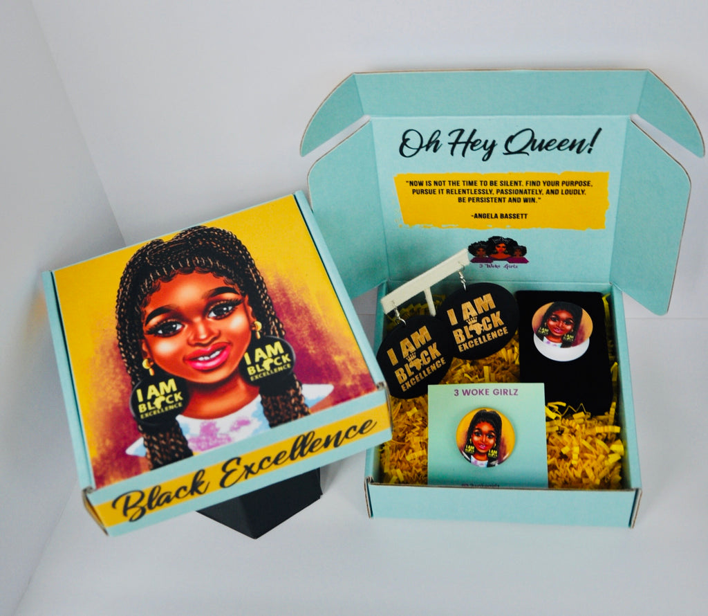 Black Excellence Gift Box - 3 Woke Girlz