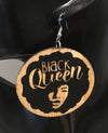Black Queen Earrings - 3 Woke Girlz