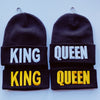 King or Queen Black Embroidered Beanie Hat - 3 Woke Girlz