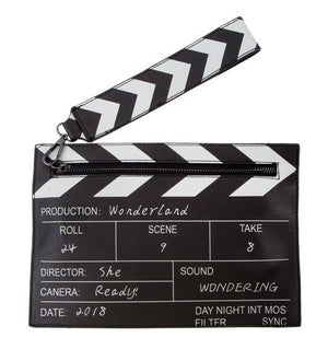 Movie Director Clapper Board Clutch Purse Bag
