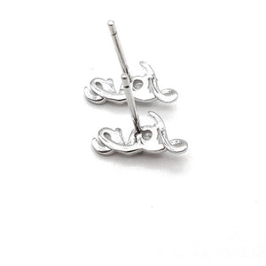 Love Sterling Silver Stud/Minimalist Earrings - 3 Woke Girlz