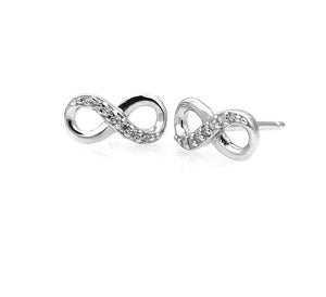 Infinity Sterling Silver Stud/Minimalist Earrings - 3 Woke Girlz