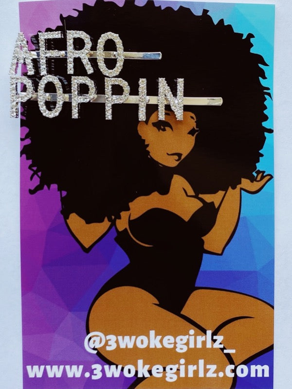 Afro Poppin Hairpin Hair Clip Set - 3 Woke Girlz