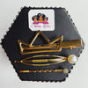 Gold Crown Hairpin Hair Clip Set - 3 Woke Girlz