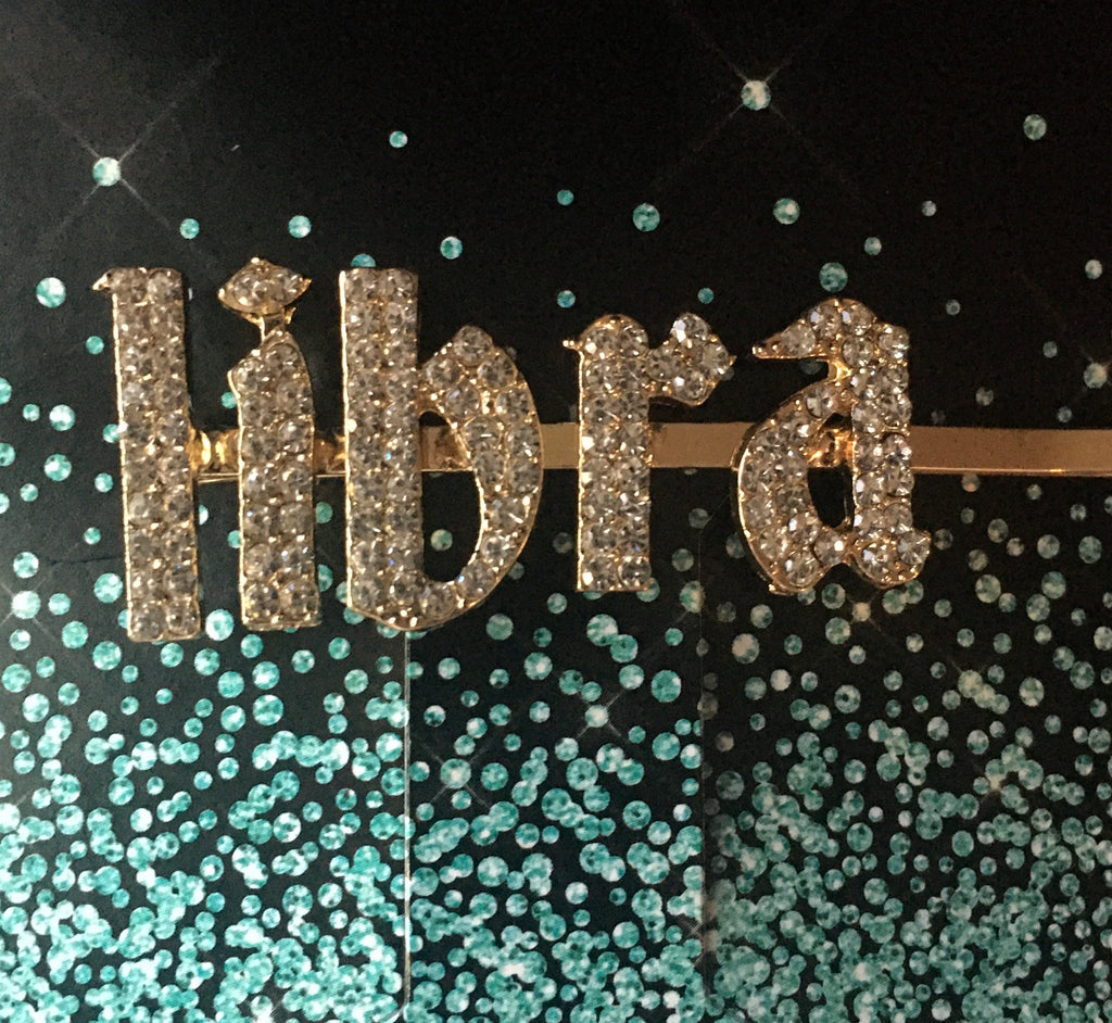 Libra Rhinestone Hairpin Hair Clip Bobby Pin - 3 Woke Girlz