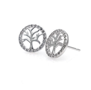 Tree of Life Sterling Silver Stud/Minimalist Earrings - 3 Woke Girlz