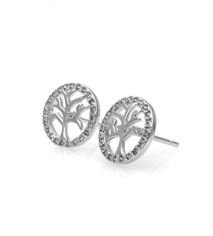 Tree of Life Sterling Silver Stud/Minimalist Earrings - 3 Woke Girlz