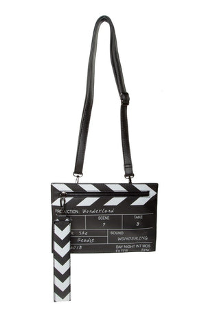 Movie Director Clapper Board Clutch Purse Bag